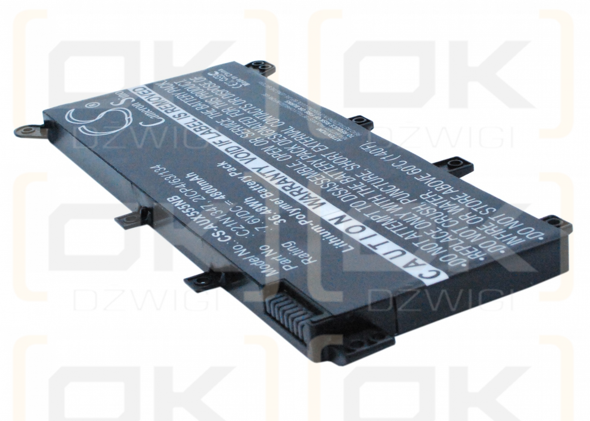 Asus R556LJ-XX1339T / C21N1347 4800 мАч литий-полимерный 7,6 В (Cameron Sino)