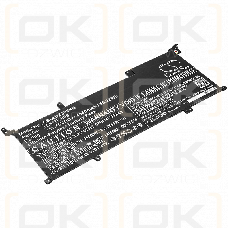 Asus UX305UAB / C31N1539 4850 mAh Li-Polymer 11,55 V (Cameron Sino)