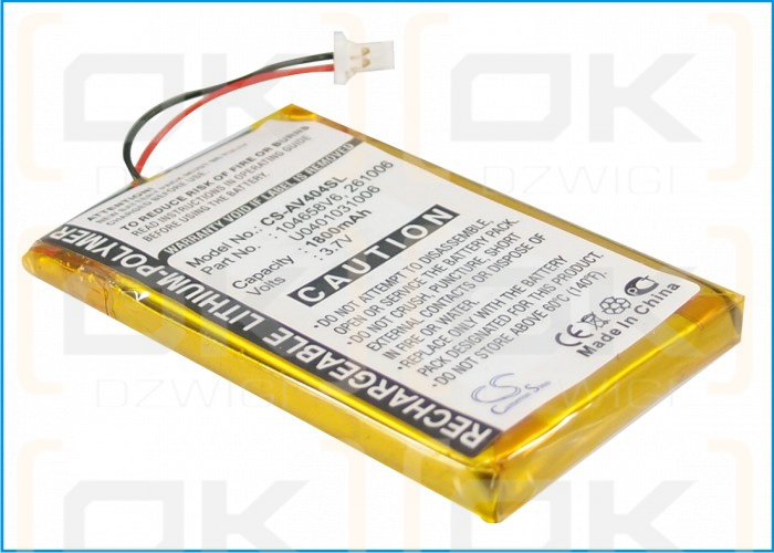 Archos AV404 / 104658V6 1800 mAh Li-Polymer 3,7 V (Cameron Sino)