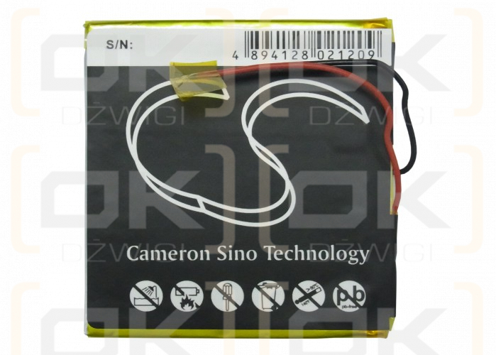 Archos AV405 Protable Media Player 2GB / 0805NA 2100 mAh Li-Polymer 3.7 V (Cameron Sino)