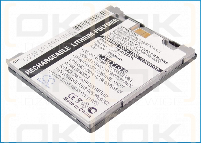 Archos AV604 Wifi / 400111 2600 мАч литий-полимерный 3,7 В (Cameron Sino)