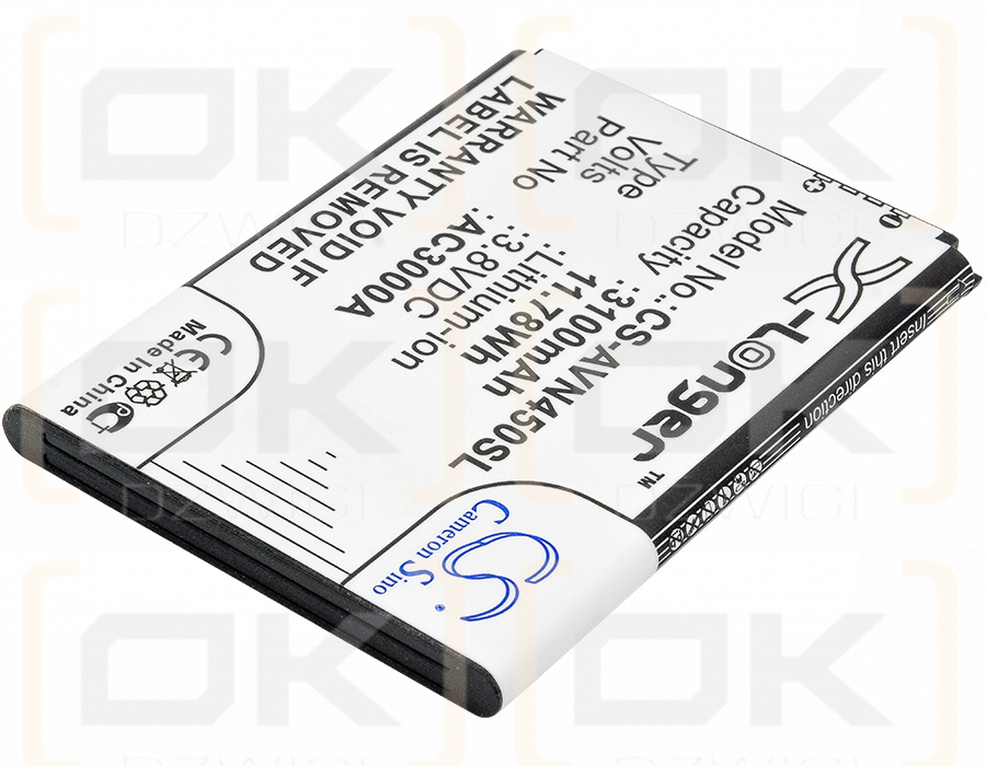 Archos 45 Neon / AC3000A 3100 mAh Li-Ion 3,8 V (Cameron Sino)