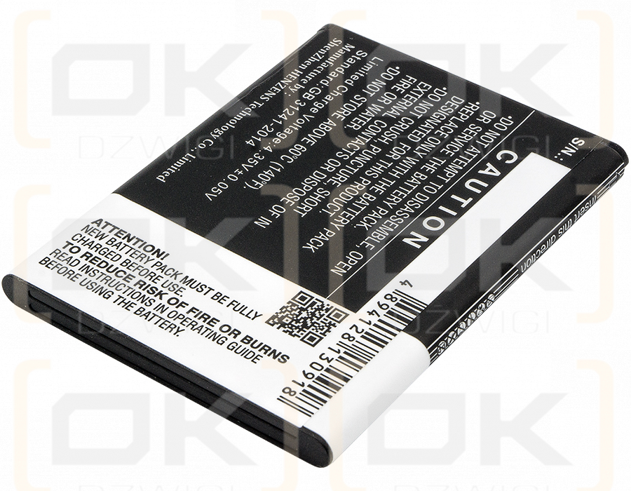 Archos 45 Neon / AC3000A 3100 mAh Li-Ion 3,8 V (Cameron Sino)