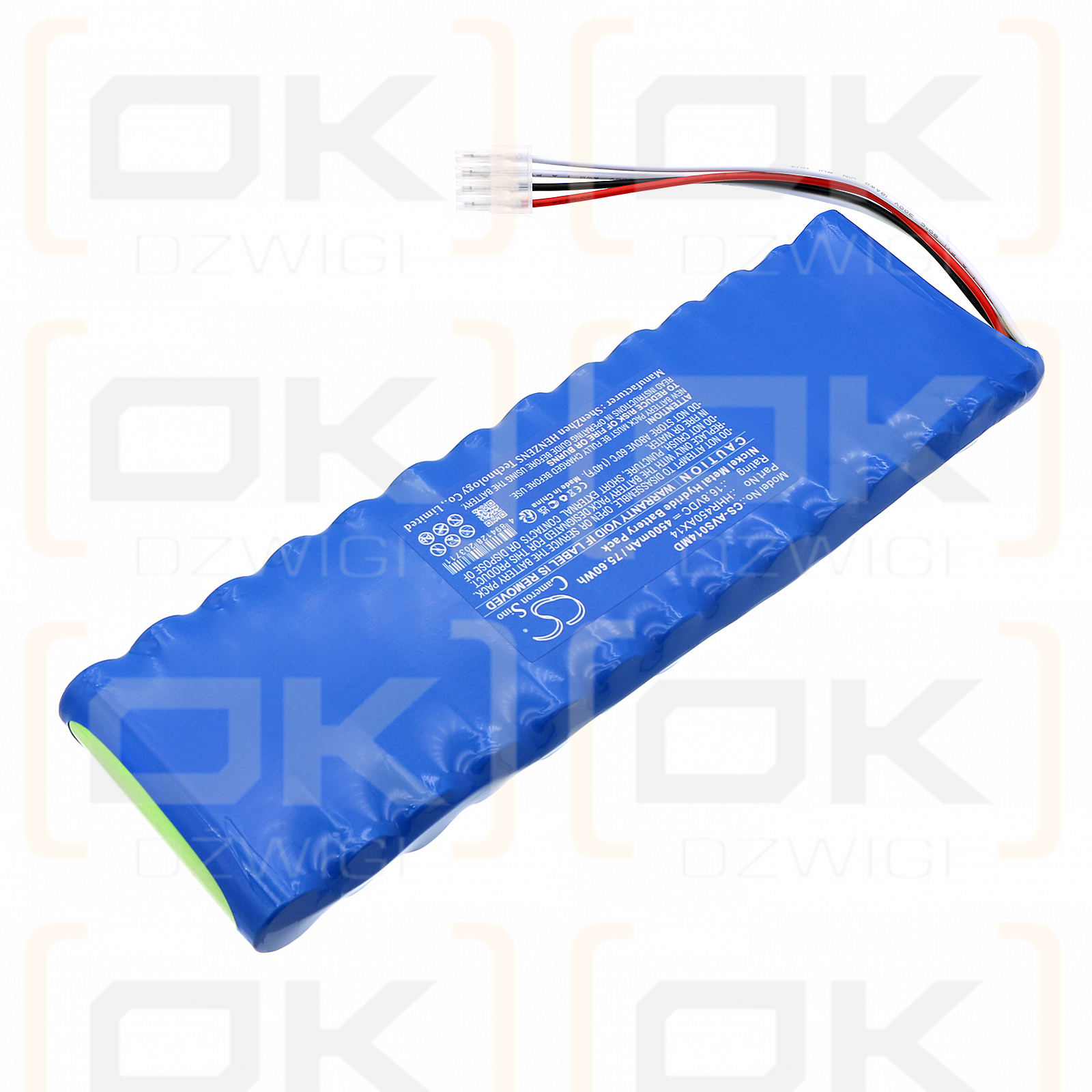 Viasys Healthcare Bird Fabian / HHR450AX14 4500mAh Ni-MH 16.8V (Cameron Sino)