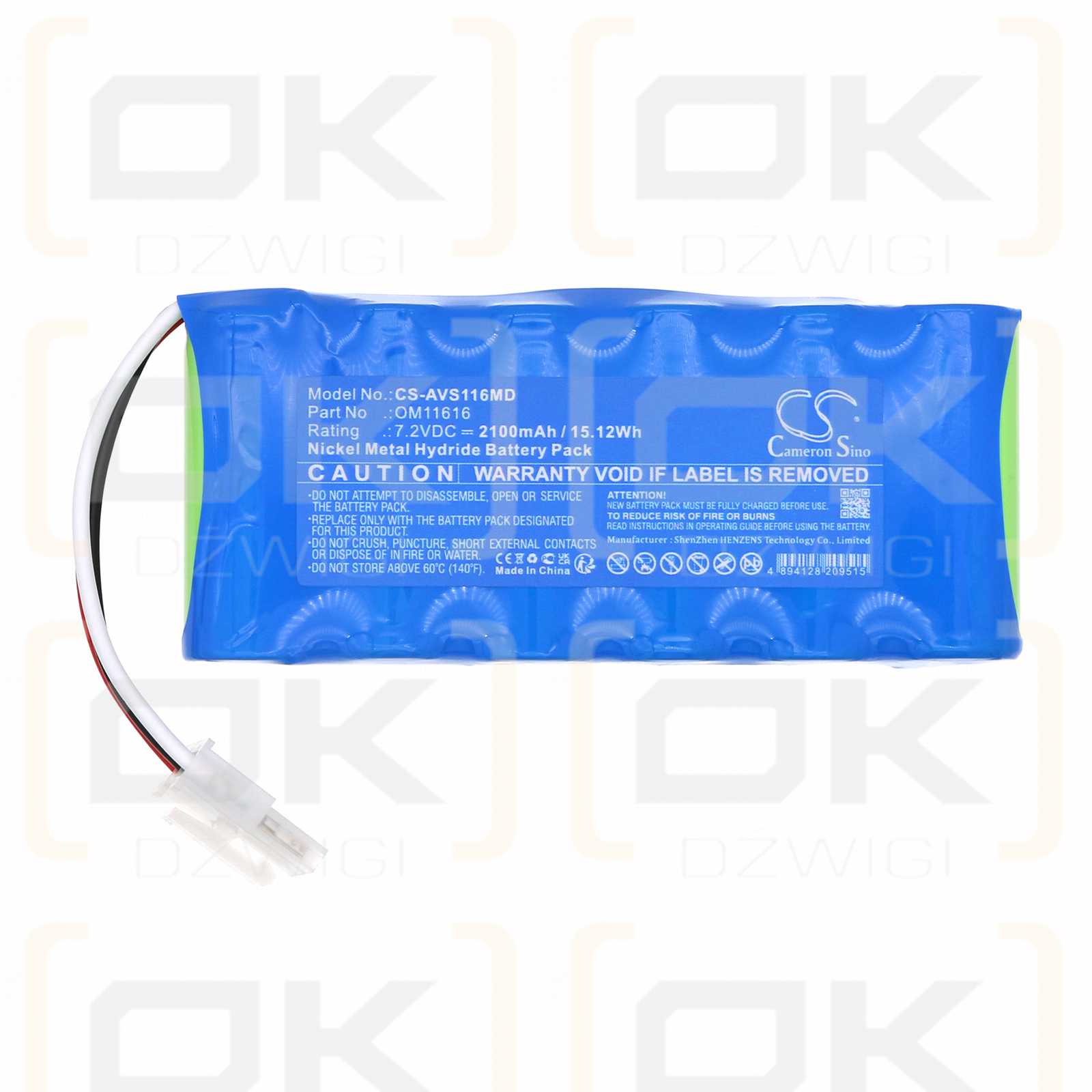 Viasys Healthcare Nicolet Vascular Versalab APM2 / OM11616 2100mAh Ni-MH 7.2V (Cameron Sino)