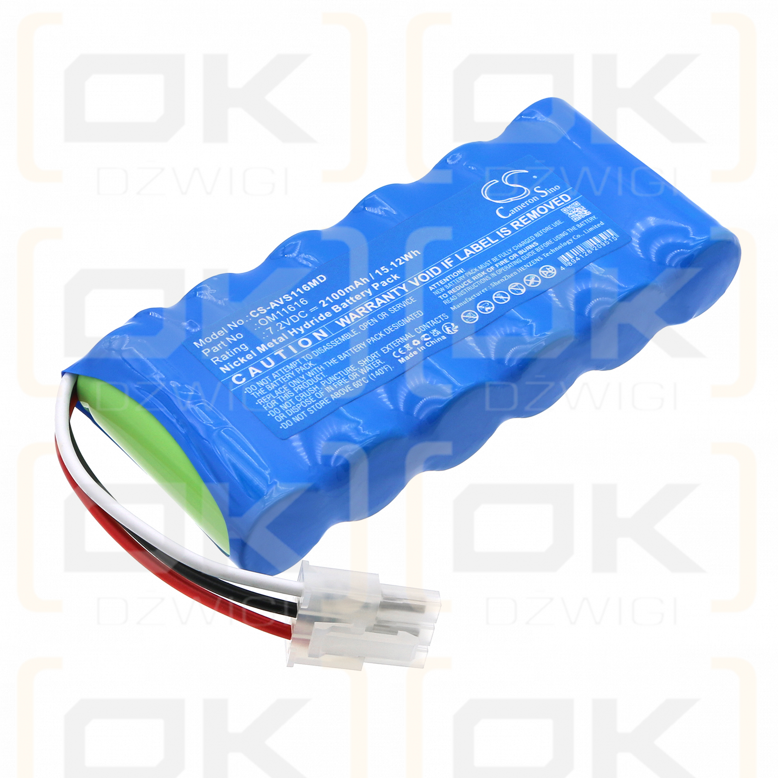 Viasys Healthcare Nicolet Vascular Versalab APM2 / OM11616 2100mAh Ni-MH 7.2V (Cameron Sino)