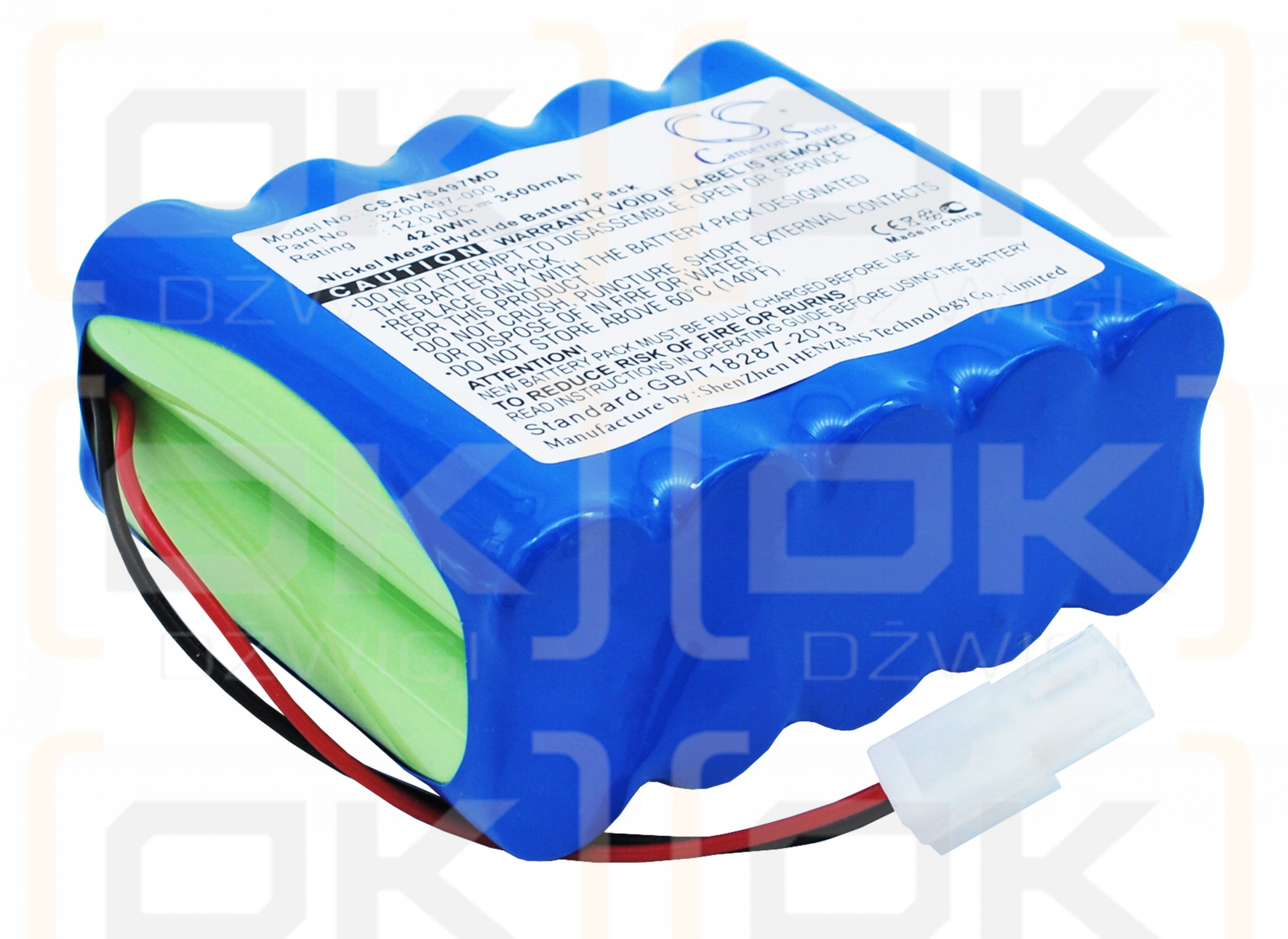 Viasys Healthcare T-Bird Ventilator / OM0091 3500mAh Ni-MH 12.0V (Cameron Sino)