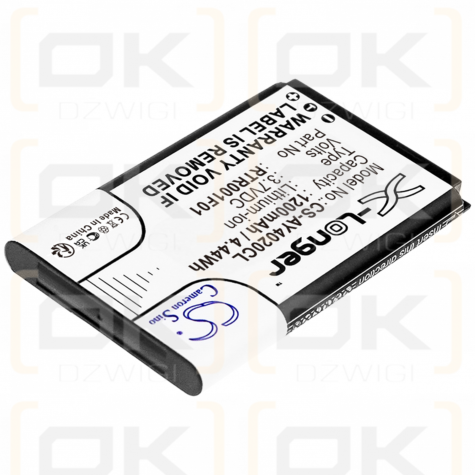 Alcatel DECT 8232S / 10000058 1200mAh Li-ion 3.7V (Cameron Sino)