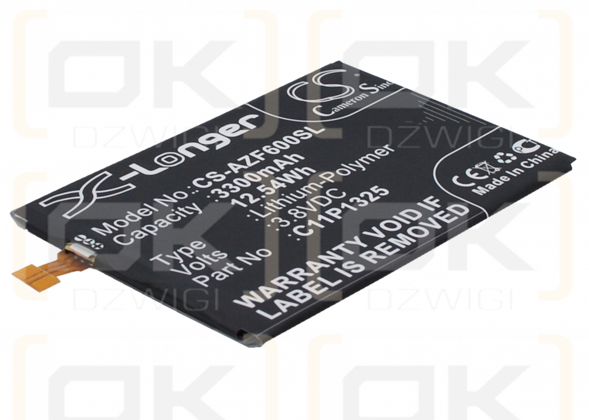 Asus Z6 / C11P1325 3300mAh Li-Polymer 3.8V (Cameron Sino)