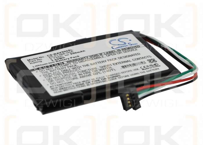 Bushnell NAV500 / 20-01388-00A 950 mAh Li-ion 3.7 V (Cameron Sino)