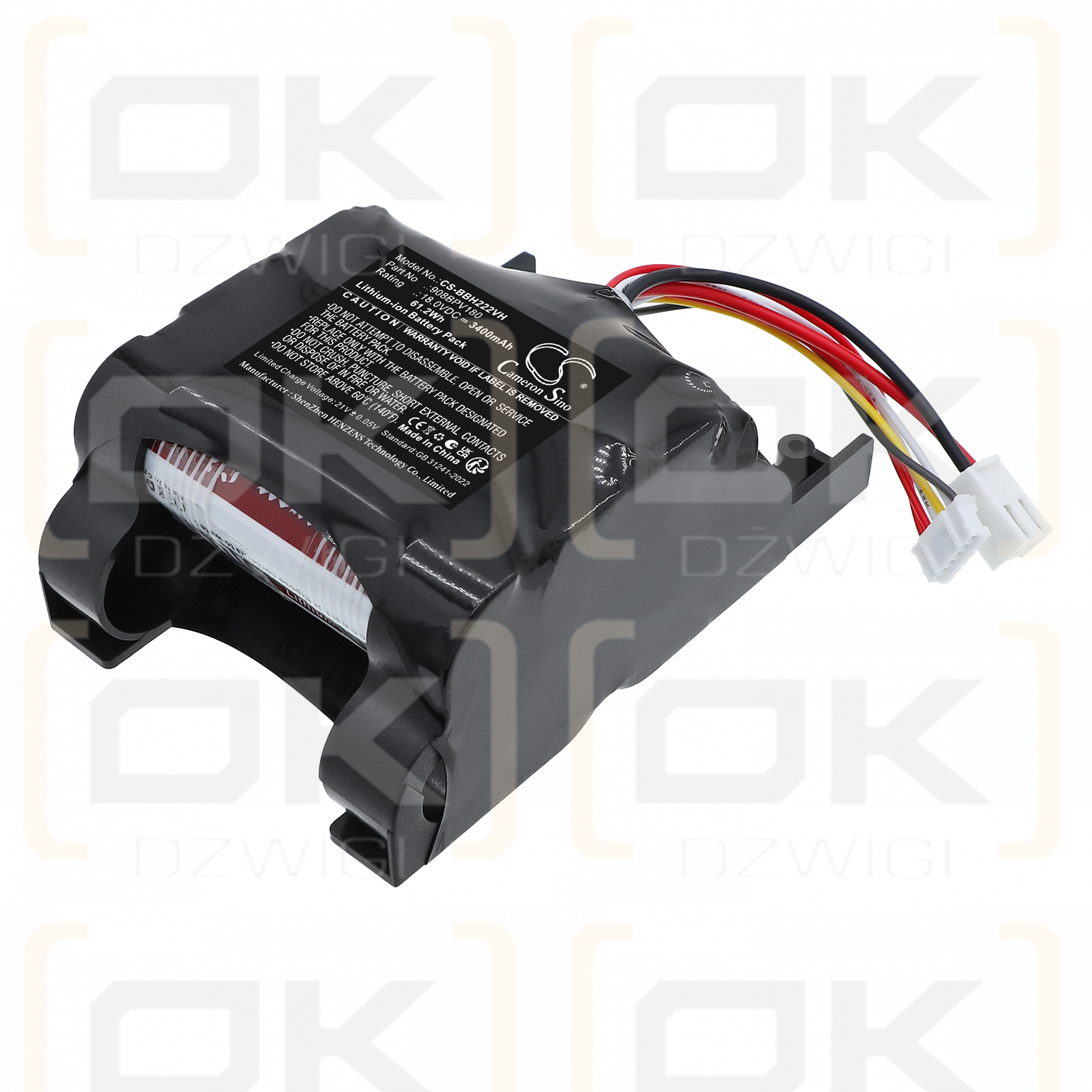 Bosch Readyy 20V Max / 908BPV180 3400 mAh Li-ion 18 V (Cameron Sino)