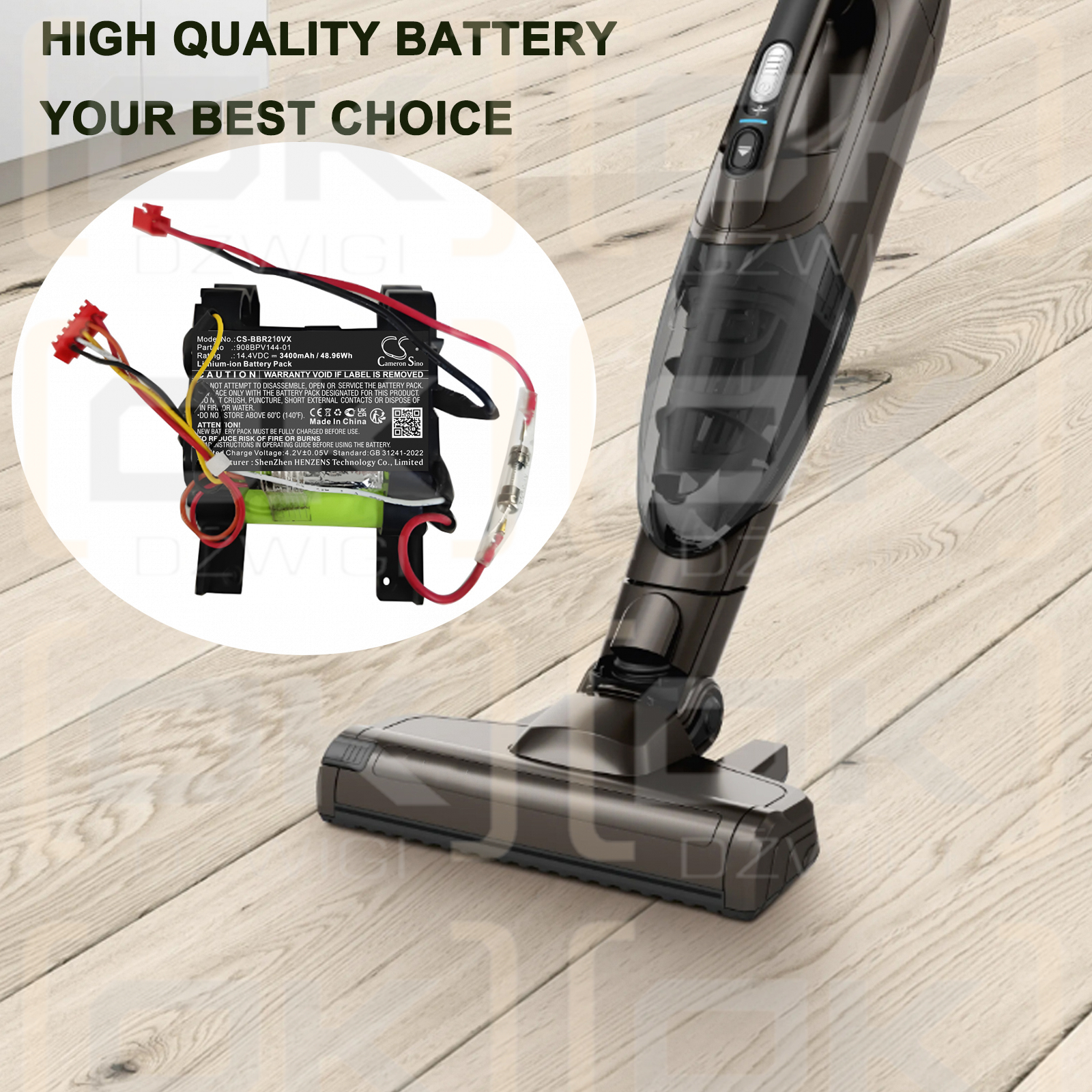 Bosch VXAS012V14 / 908BPV144-01 3400 mAh Li-Ion 14,4 V (Cameron Sino)