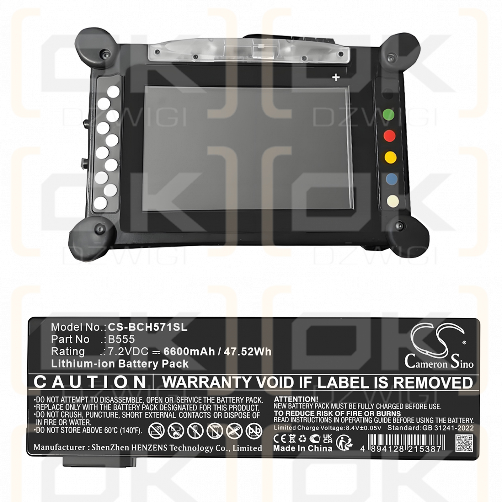 Bosch 3571-0100 IFLEX OBD / B555 6600mAh Li-ion 7.2V (Cameron Sino)