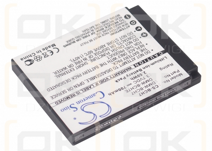 Panasonic Lumix DMC-FT10S / DMW-BCH7 690 mAh Li-ion 3.7 V (Cameron Sino)