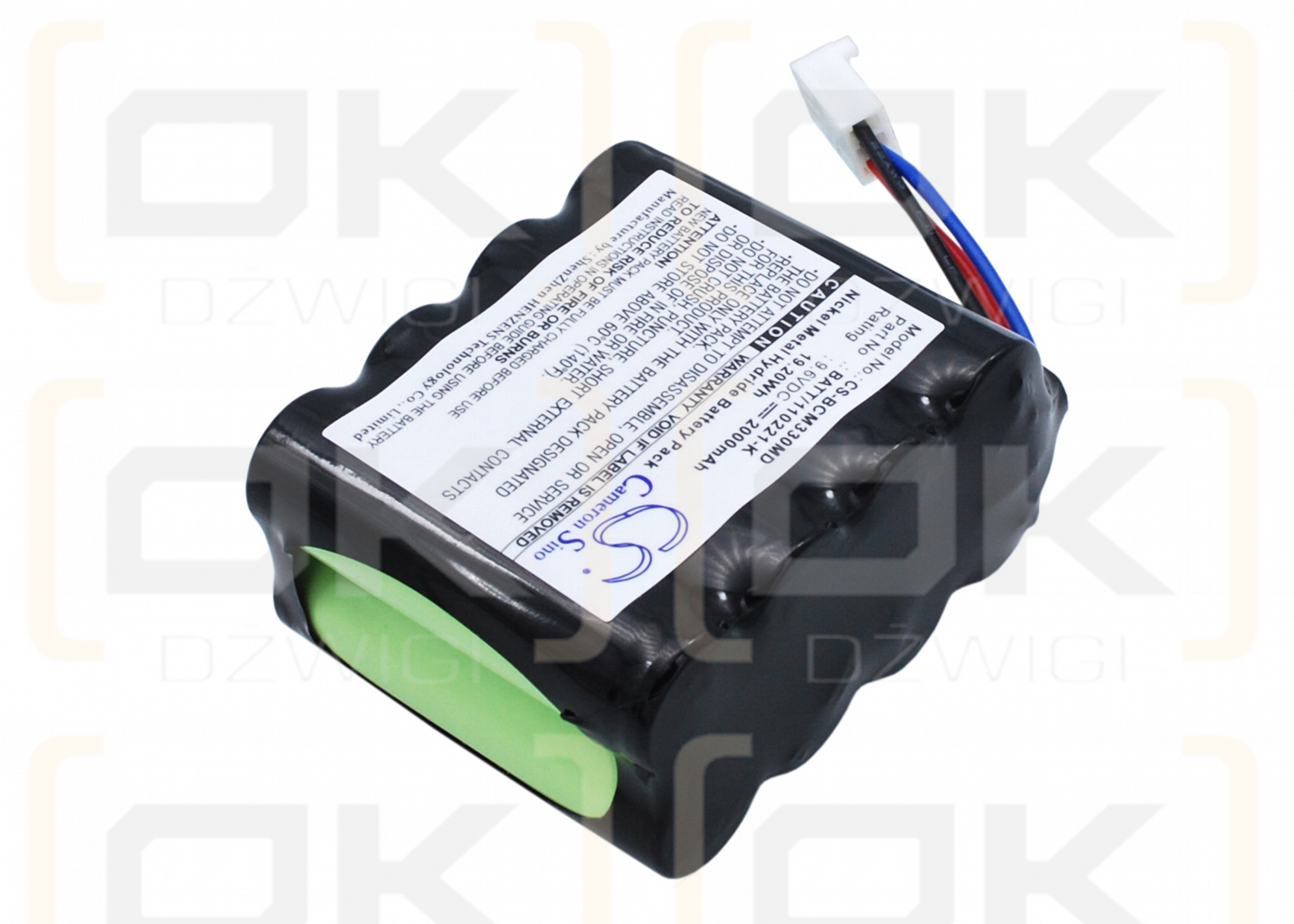 BCI 3303 Handpulsoximete / 120221 2000 mAh Ni-MH 9,6 V (Cameron Sino)