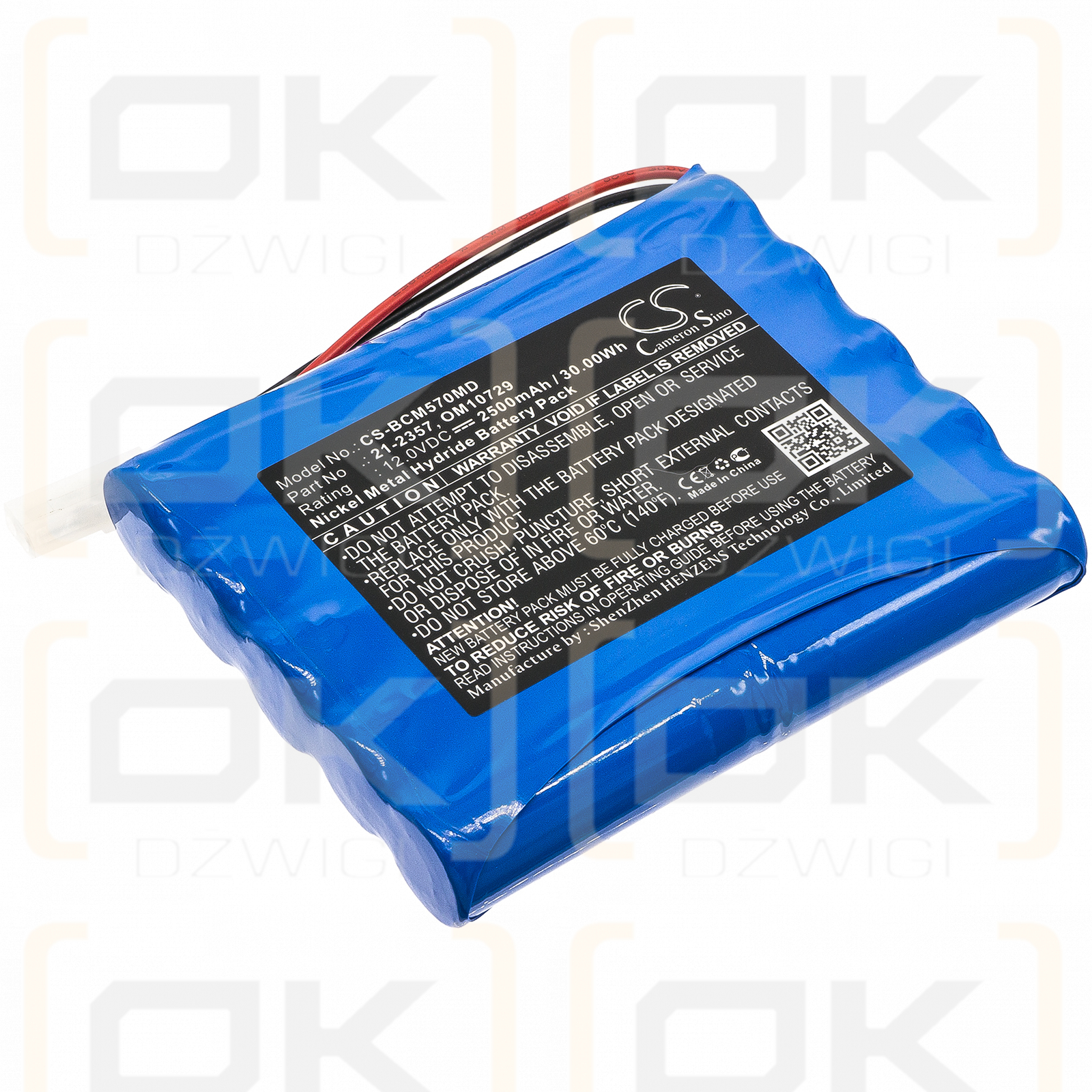 BCI TPN 5700 Infusionspumpe / 21-2357 2500 mAh Ni-MH 12 V (Cameron Sino)