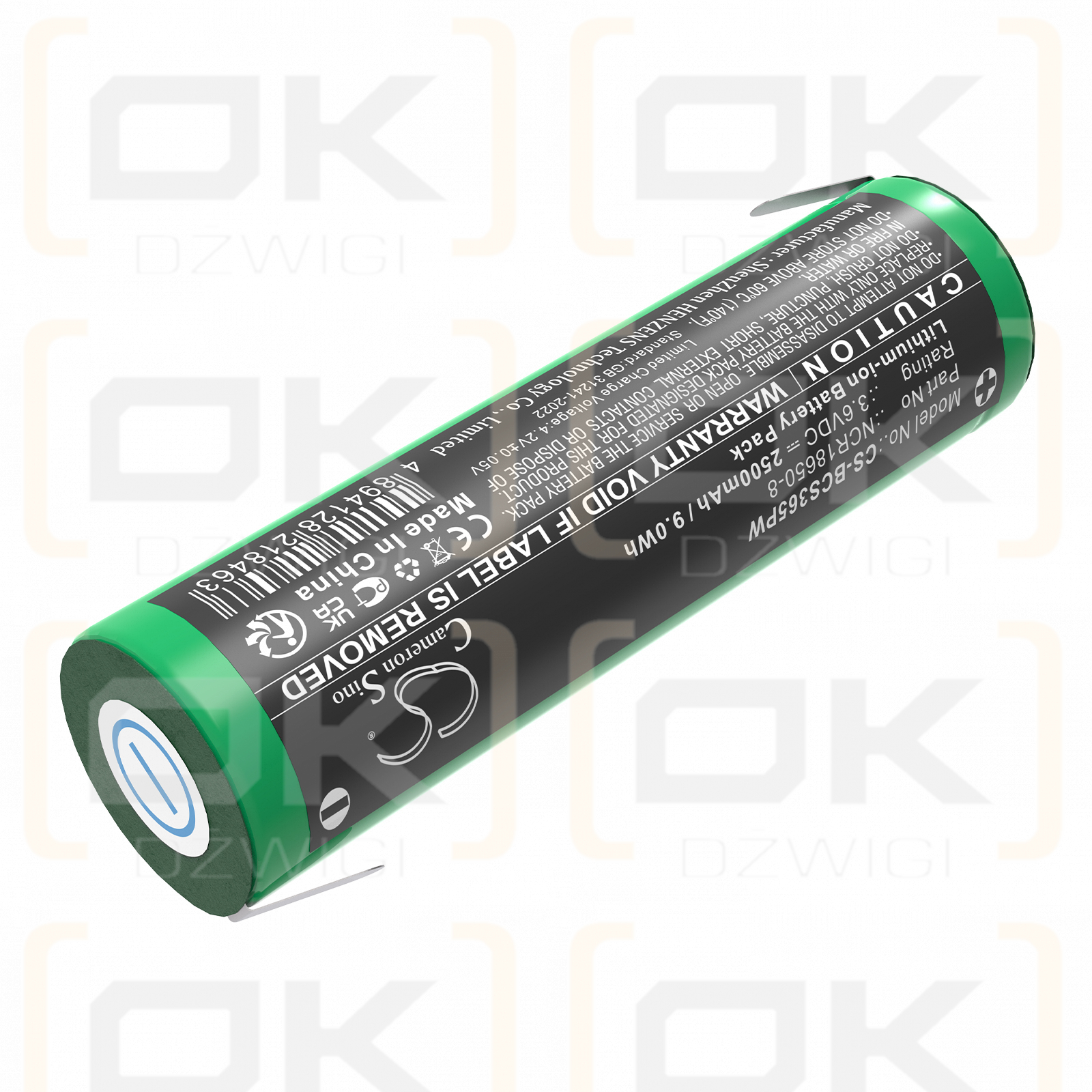 Black & Decker LI4000 Type 5 / NCR18650-8 2500mAh Li-ion 3.6V (Cameron Sino)