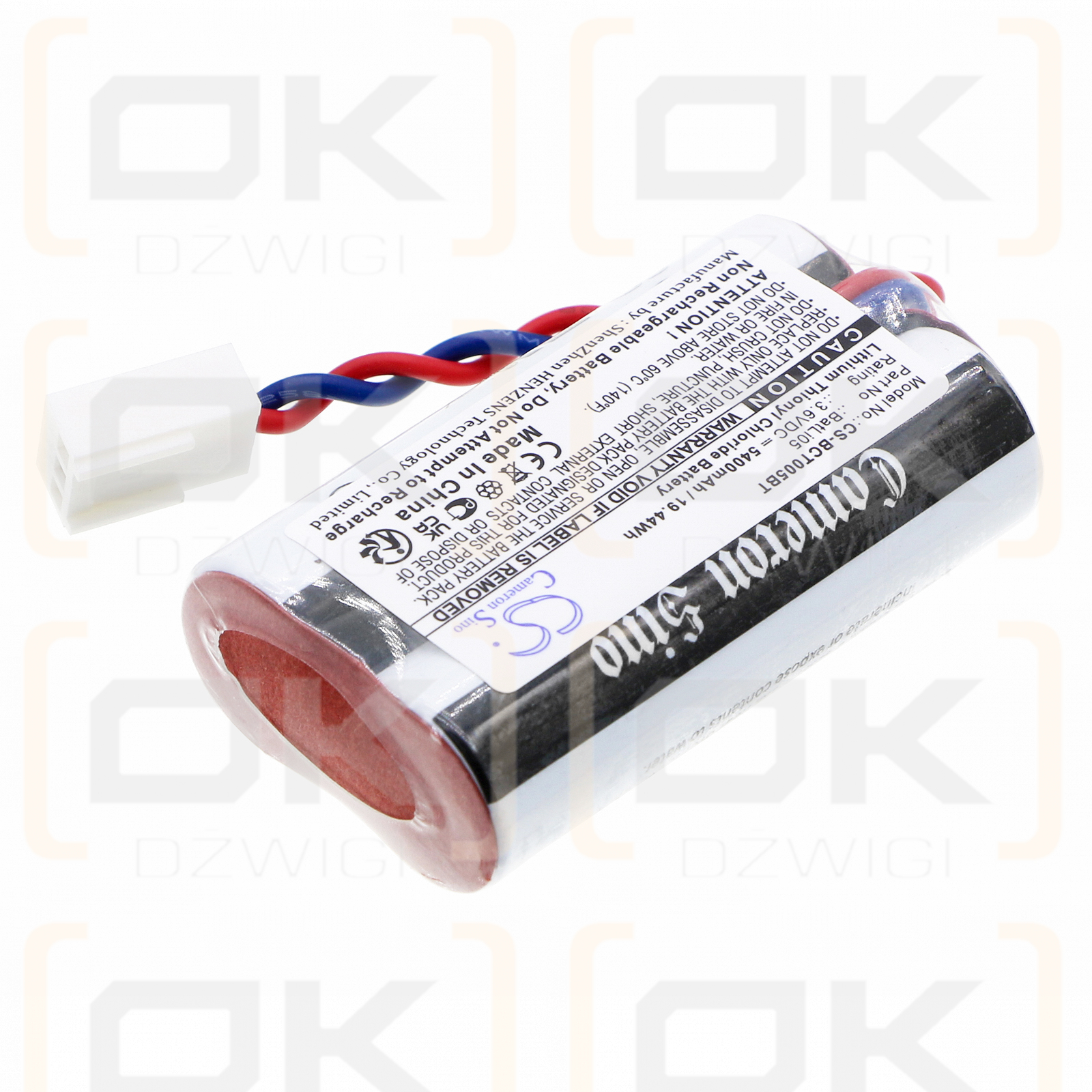 ABB D8904 / FAS8904 5400mAh Li-SOCl2 3.6V (Cameron Sino)