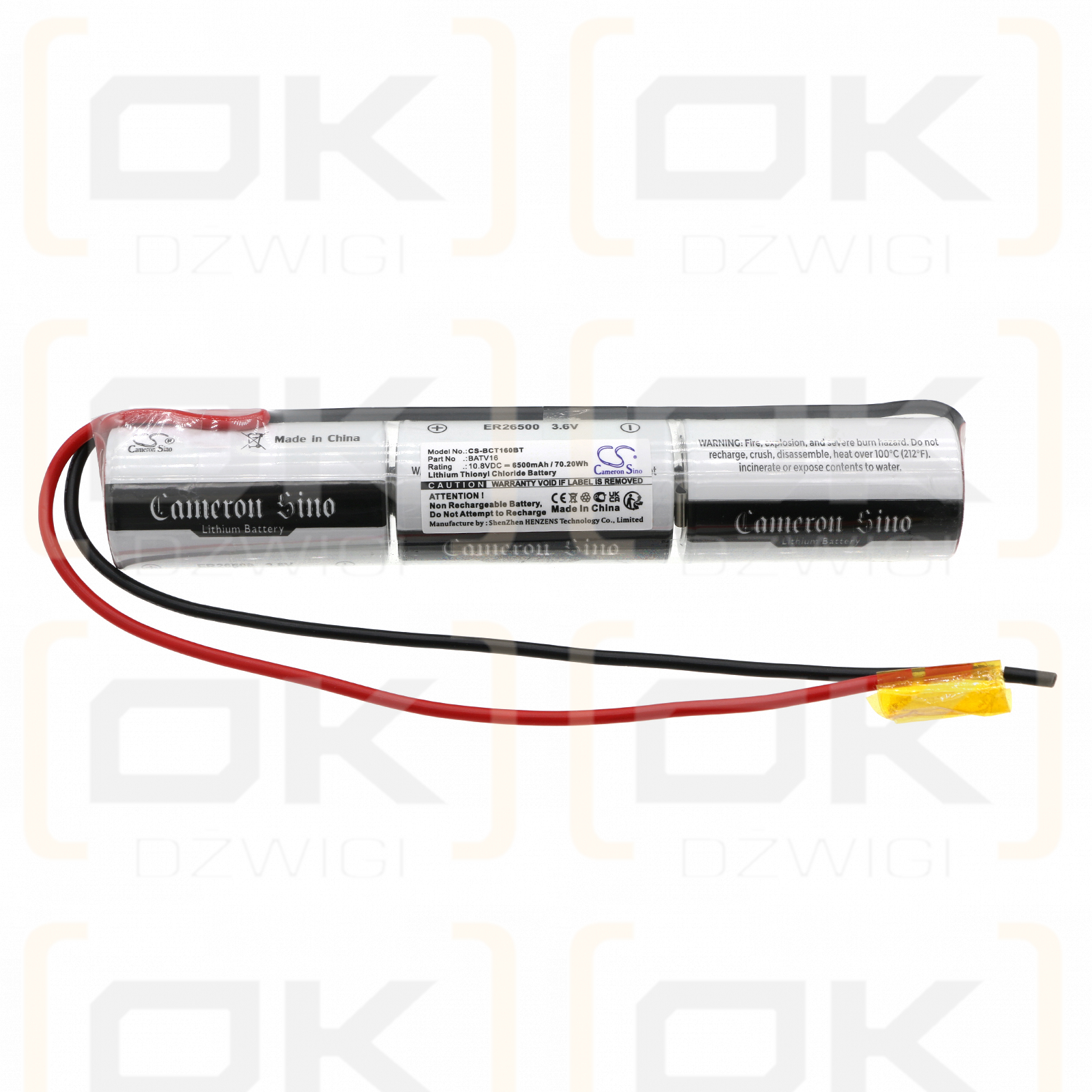 DAITEM C104 Compact / BATV16 6500mAh Li-SOCl2 10.8V (Cameron Sino)