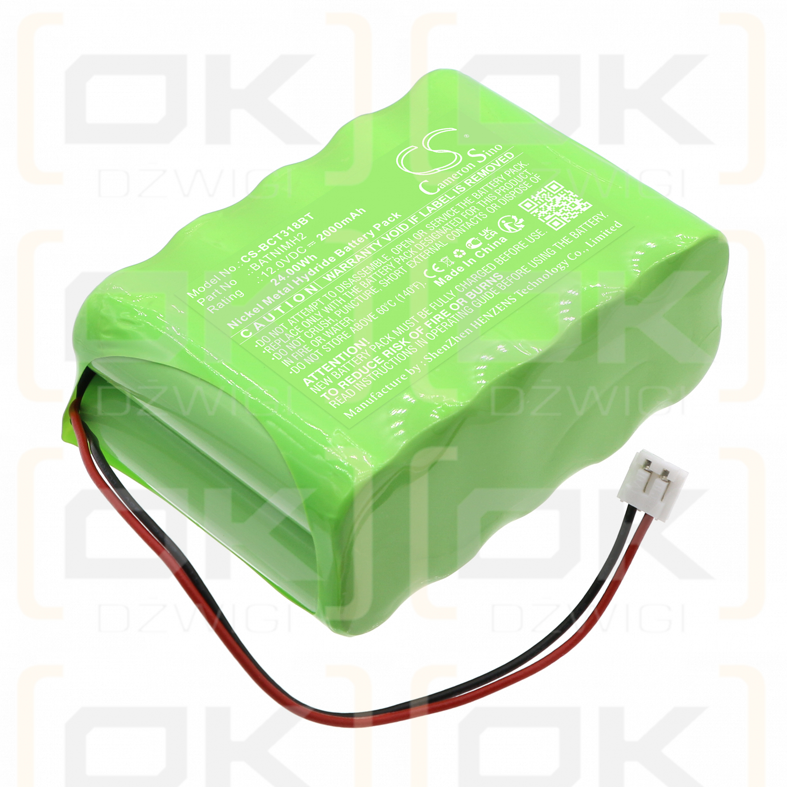 DAITEM S334-22F / BATNIMH2 2000mAh Ni-MH 12.0V (Cameron Sino)