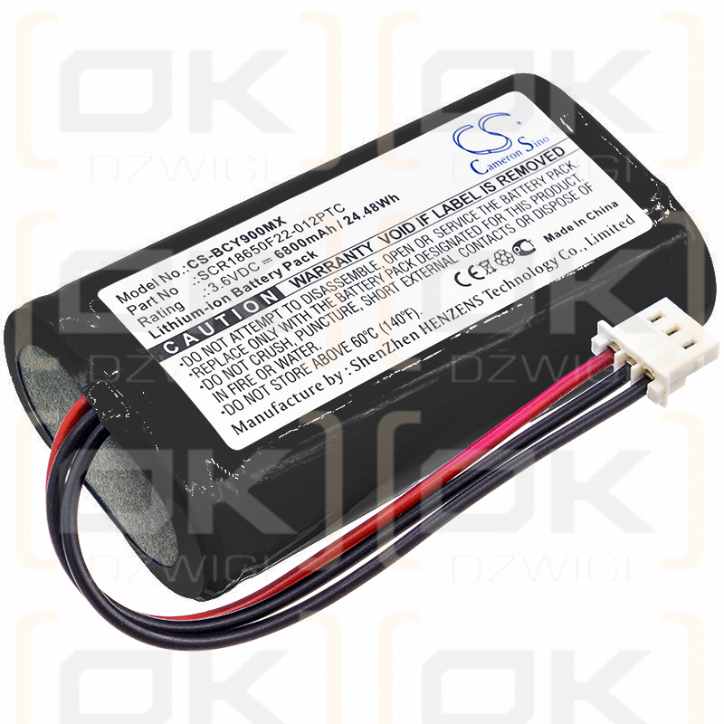 Bionet Oximete OXY9 Wave / SCR18650F22-012PTC 6800mAh Li-ion 3.6V (Cameron Sino)