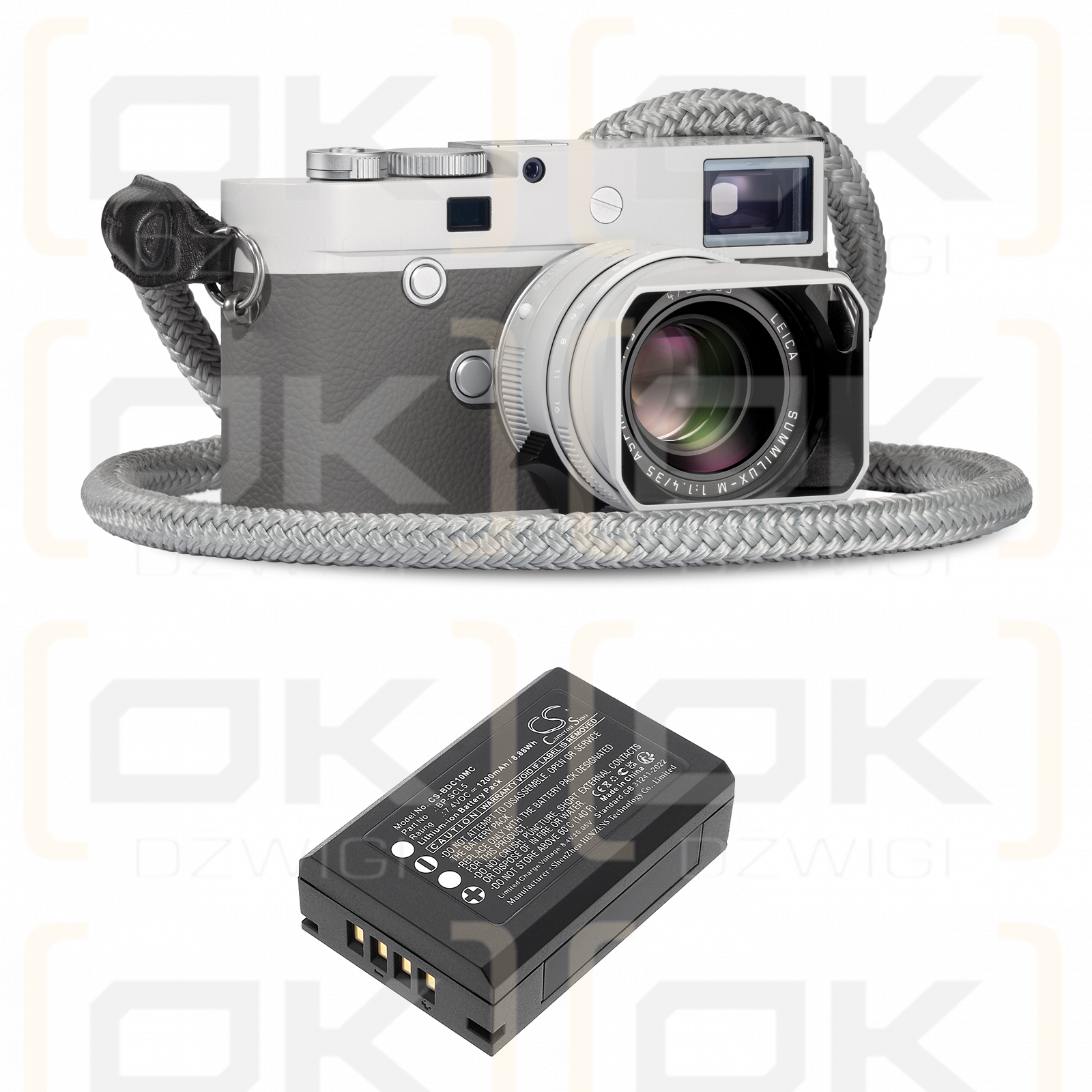 Leica M10R / 24003 1200mAh Li-ion 7.4V (Cameron Sino)