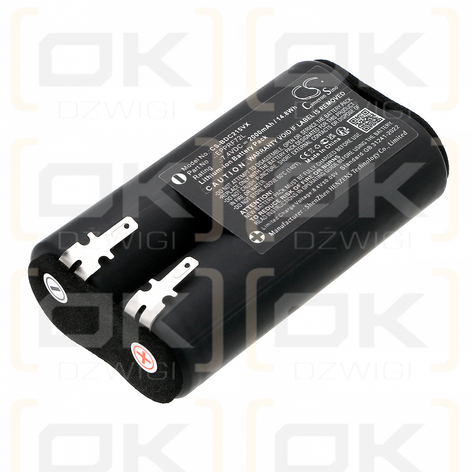 Black+Decker PSA215B-QW / EPPRF72L 2000mAh Li-ion 7.4V (Cameron Sino)