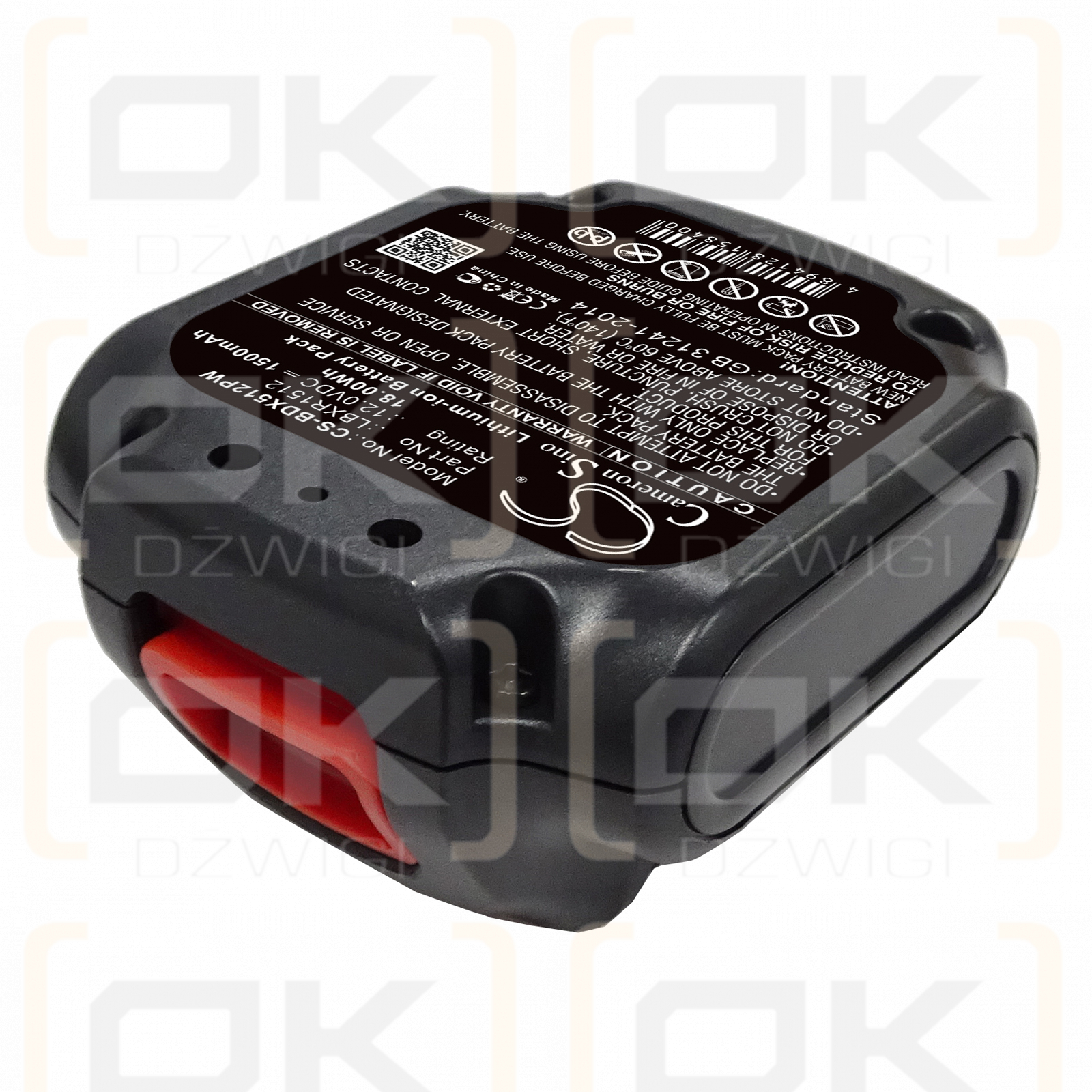 Black & Decker BLA12L-0608-1 / LBXR1512 1500mAh Li-ion 12.0V (Cameron Sino)