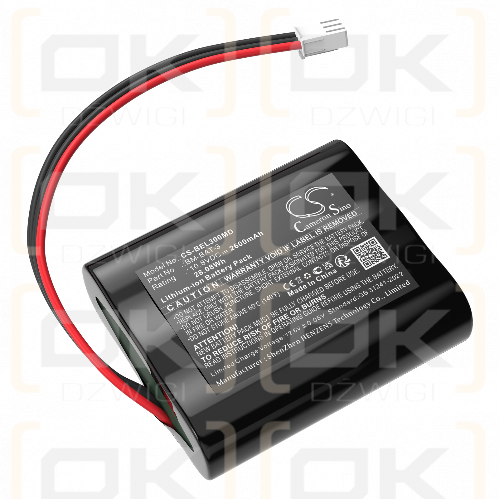 Bionet GA3VET / 36L335-BIO-S 2600mAh Li-ion 10.8V (Cameron Sino)
