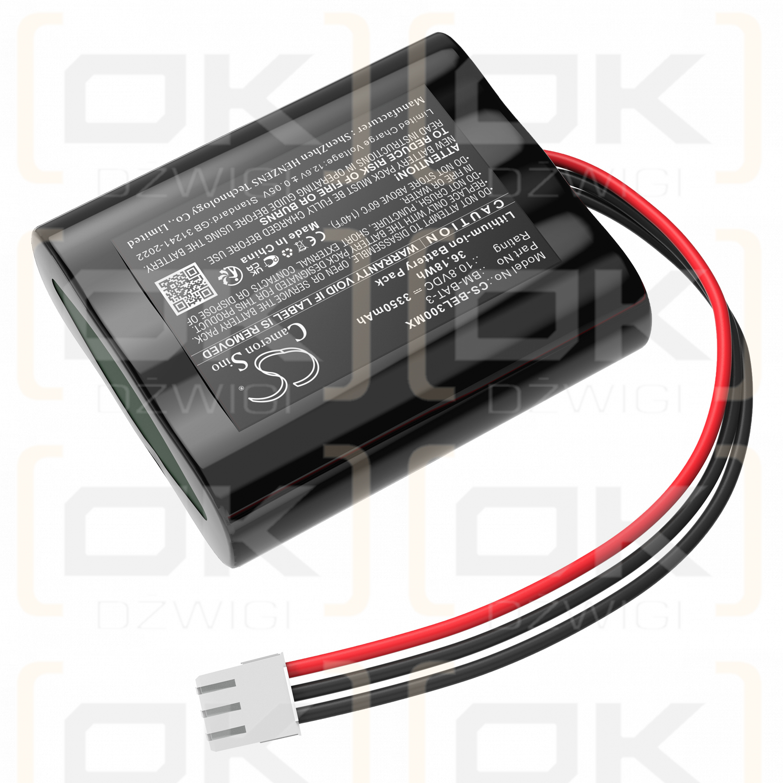 Bionet GA3VET / 36L335-BIO-S 3350mAh Li-ion 10.8V (Cameron Sino)