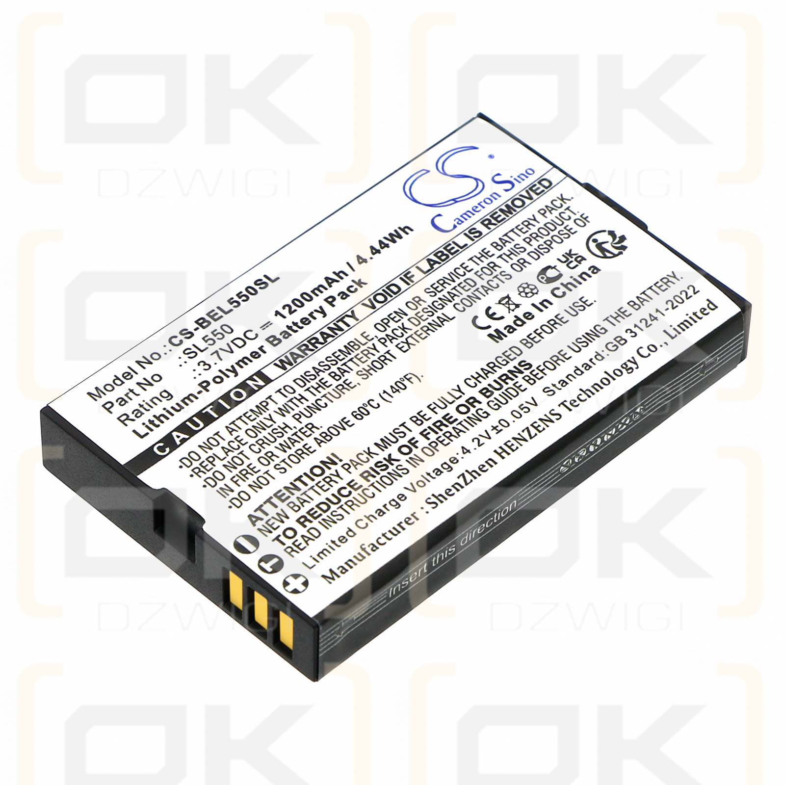 Bea-fon AL550 / SL550 1200mAh Li-Polymer 3.7V (Cameron Sino)