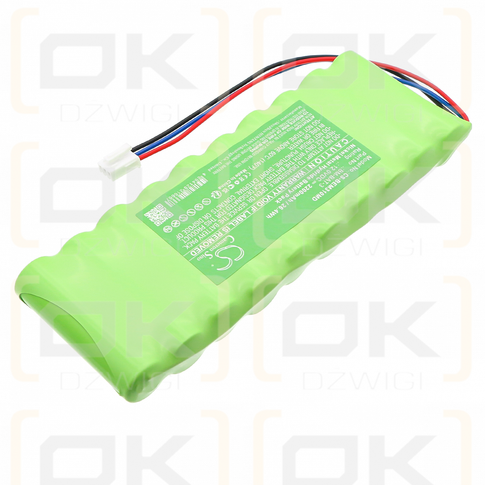 Bionet D1H0300058 - 110 ~ D1I0300150 (03/2007 ~ 03/2008) / BM-BAT-3 2200 mAh Ni-MH 12,0 V (Cameron Sino)