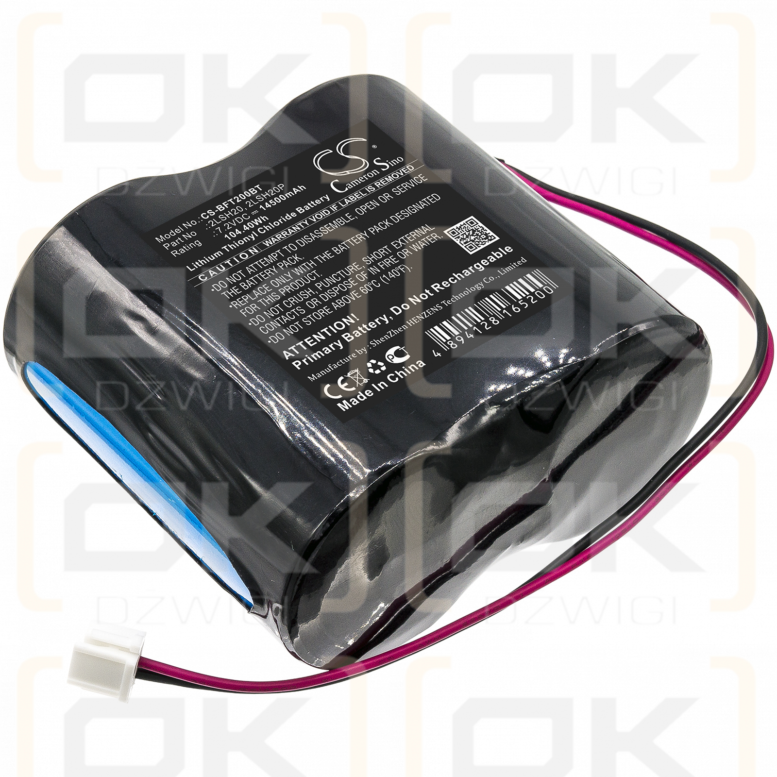 Pile SX1E / LB350331 14500mAh Li-SOCl2 7.2V (Cameron Sino)