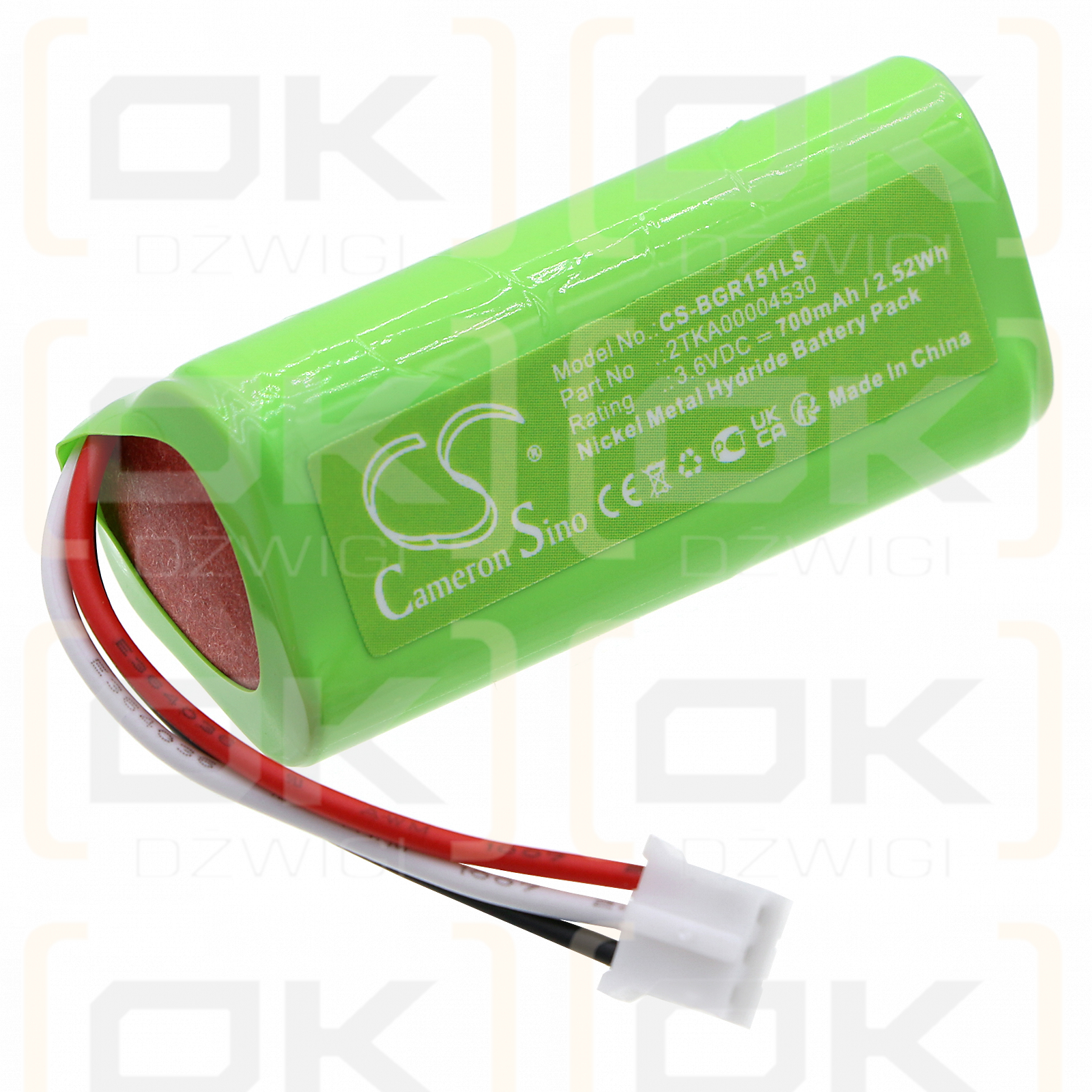 Busch-Jaeger 9497320 / 2TKA00004530 700mAh Ni-MH 3.6V (Cameron Sino)