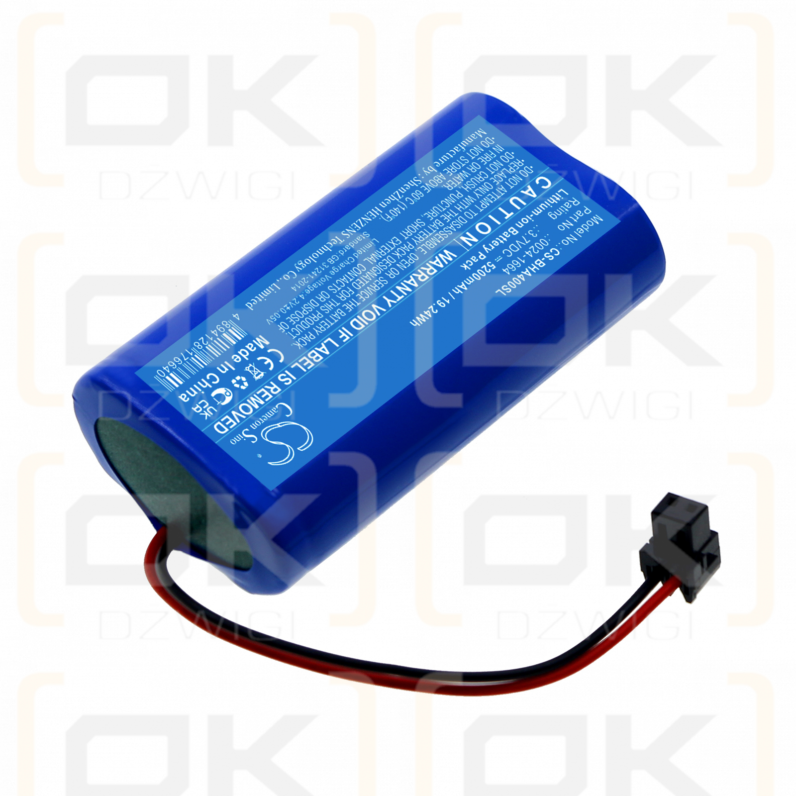 Bacharach PCA-400 / 0024-1664 5200 mAh Li-Ion 3,7 V (Cameron Sino)