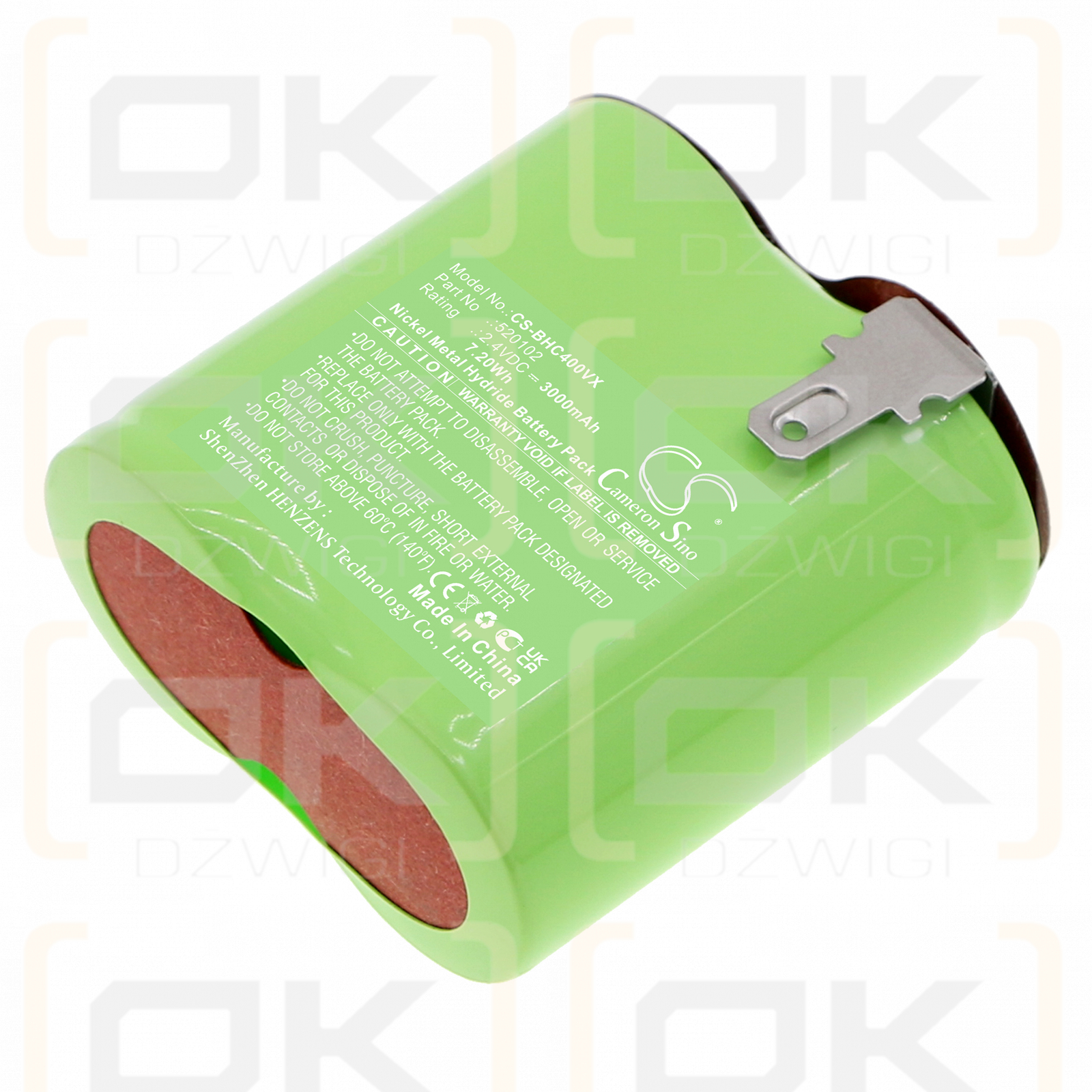 Black&Decker Classic HC435 / 520102 3000 mAh Ni-MH 2,4 V (Cameron Sino)