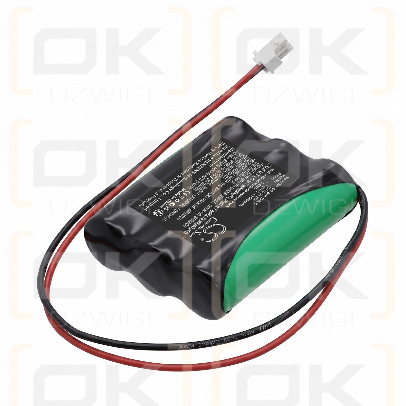 Batería de repuesto para Beghelli NB19239 / 197103N-R3 1500 mAh Ni-MH 3.6 V (Cameron Sino)