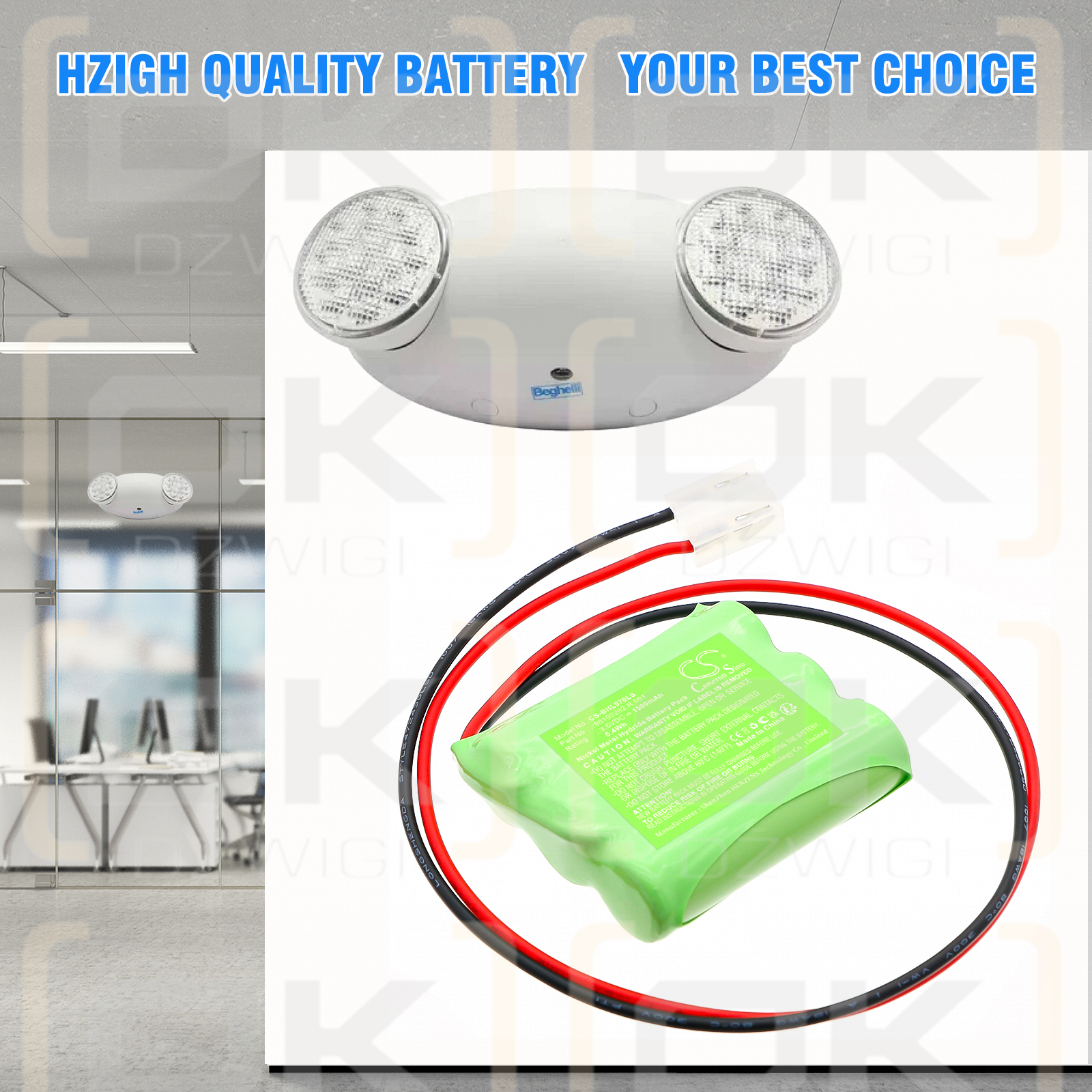 Beghelli 415097000 / 98100202.R.001 1500mAh Ni-MH 3.6V (Cameron Sino)