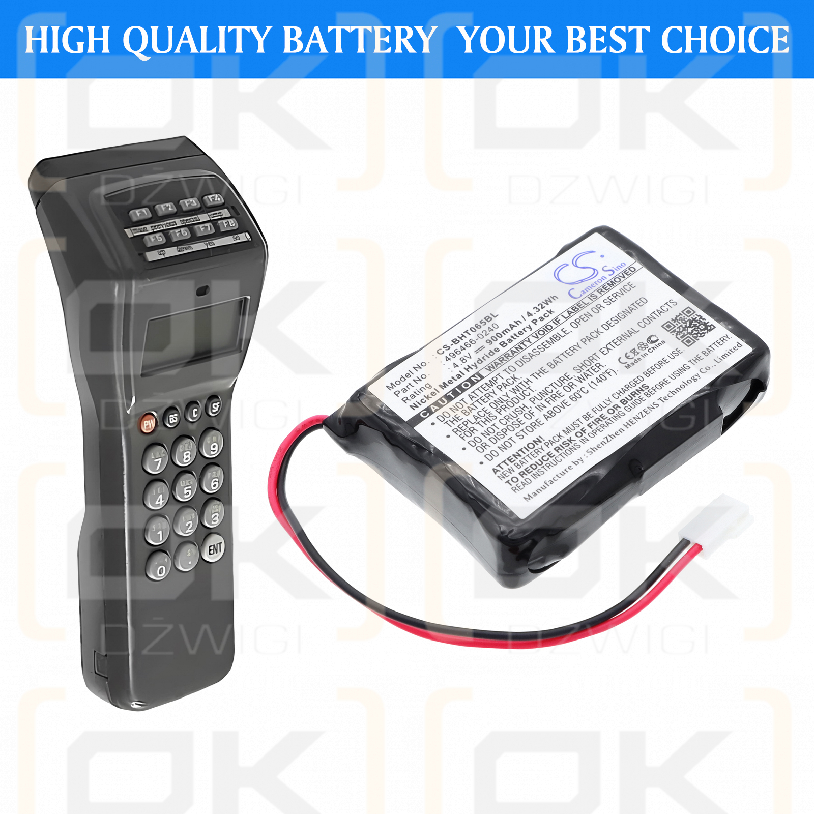 Denso BHT-2000/496466-0240 900 мАч Ni-MH 4,8 В (Cameron Sino)