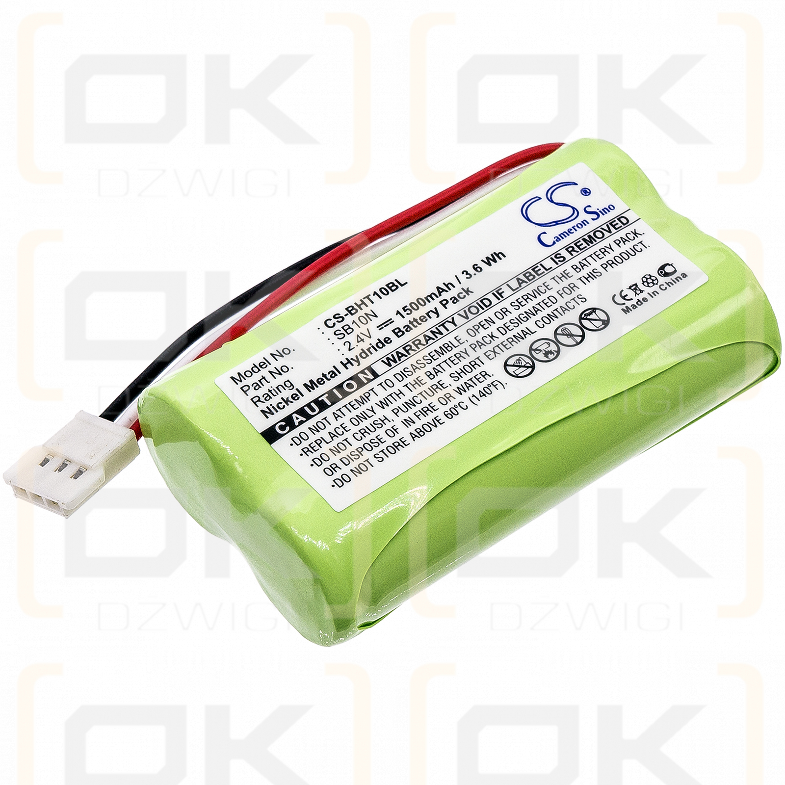 Denso DS26H2-D / SB10N 1500mAh Ni-MH 2.4V (Cameron Sino)