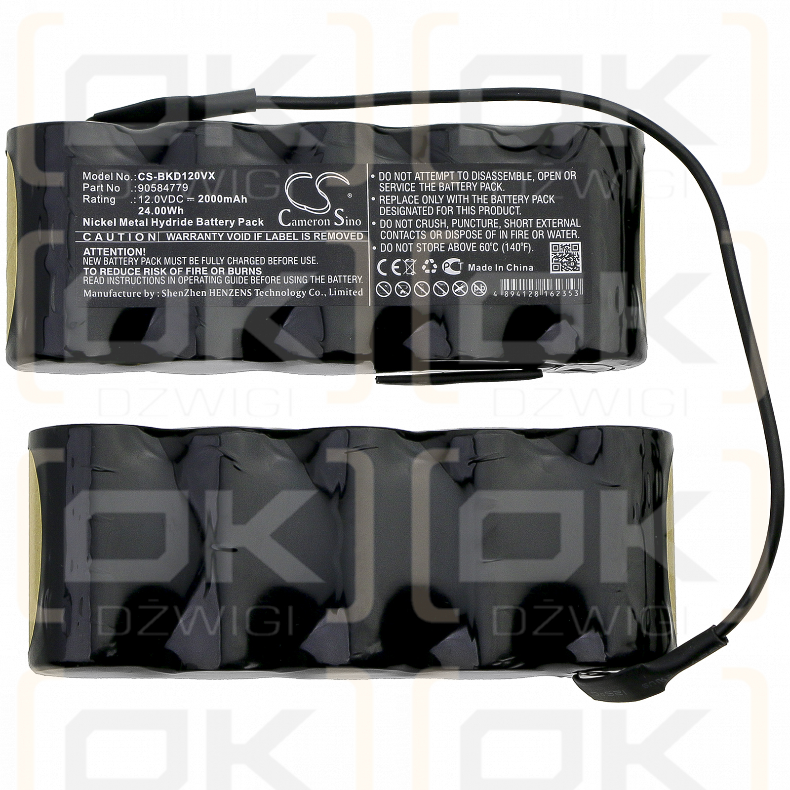 Black&Decker PD1200AV / 90584779 2000mAh Ni-MH 12.0V (Cameron Sino)