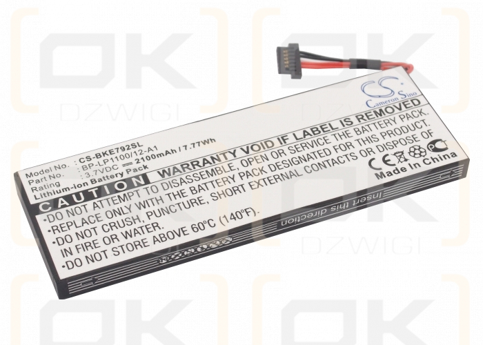 Becker BE7928 / BP-LP1100/12-A1 2100 mAh Li-Ion 3,7 V (Cameron Sino)