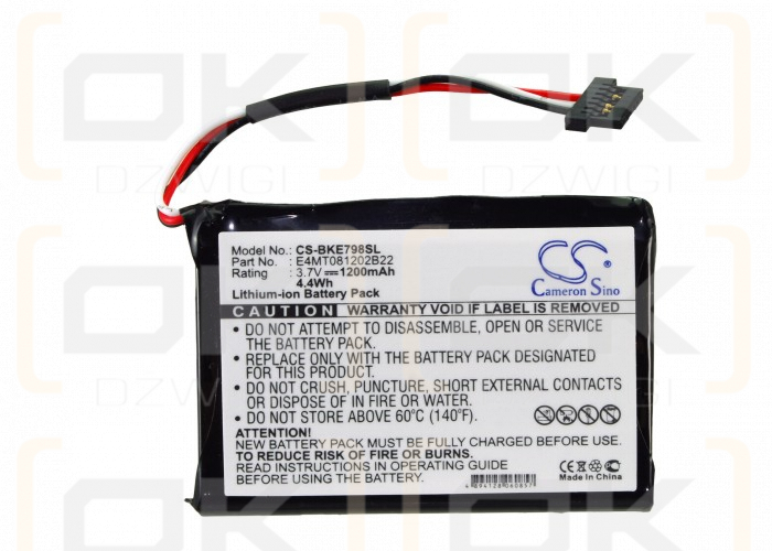 Becker Traffic Assist Z100 / E4MT081202B22 1200mAh Li-ion 3.7V (Cameron Sino)