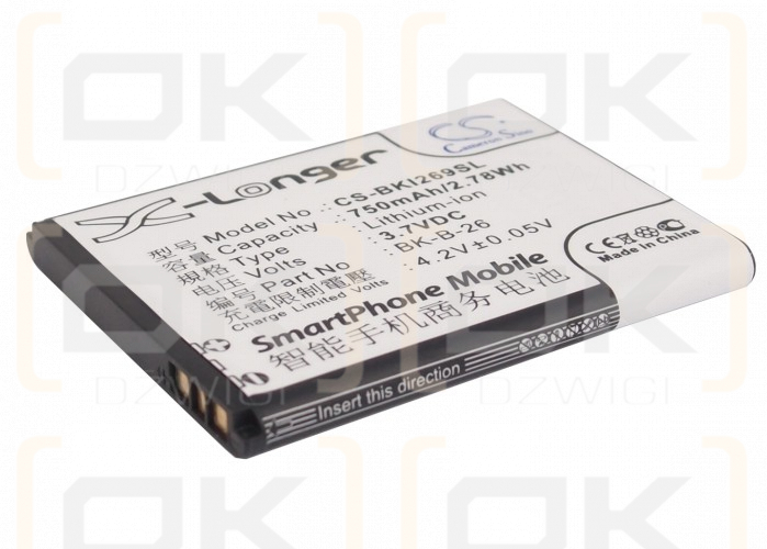 BBK I188 / BK-B-26 750mAh Li-ion 3.7V (Cameron Sino)