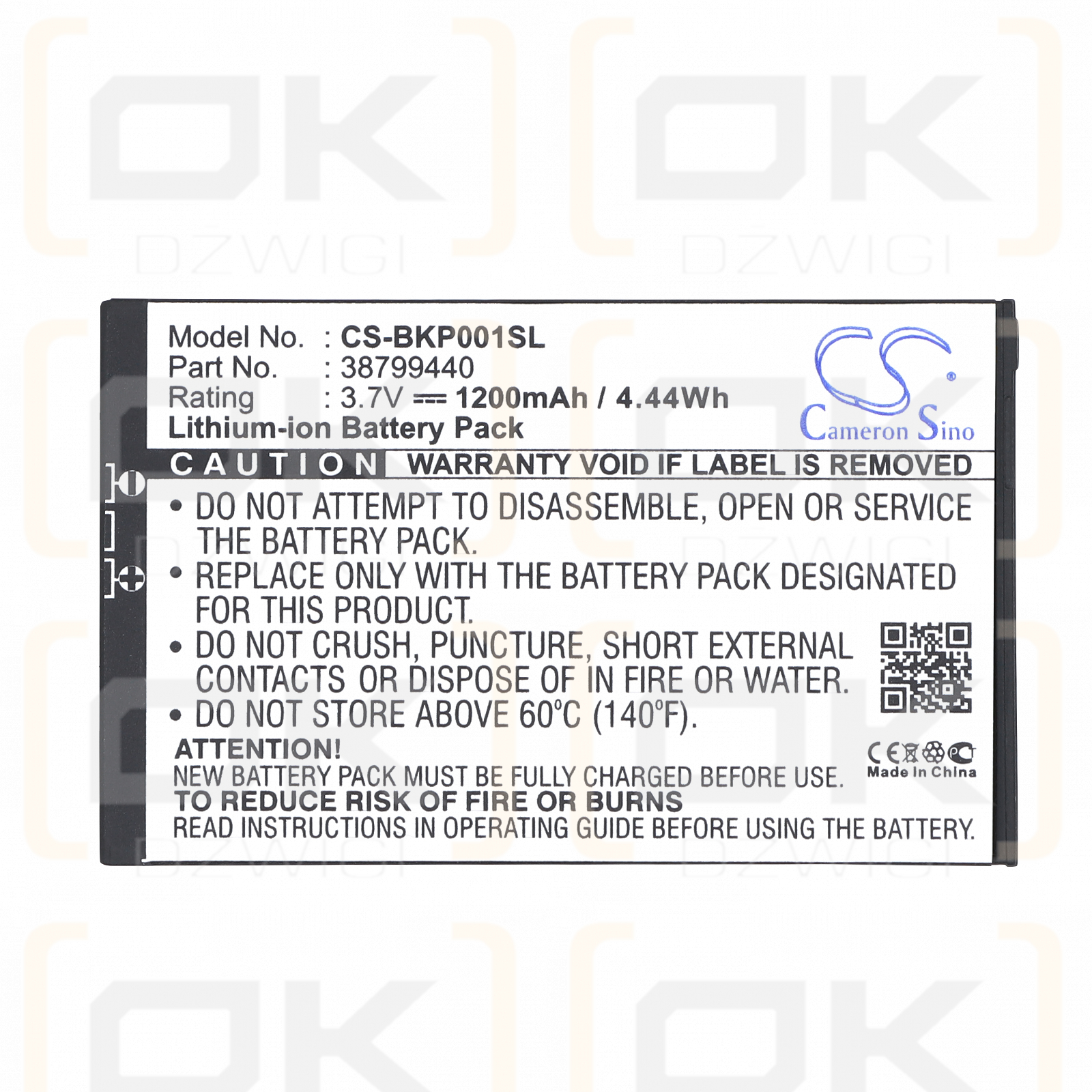 Becker Traffic Assist Pro Ferrari 7929 / 38799440 Batería de iones de litio de 1200 mAh y 3,7 V (Cameron Sino)