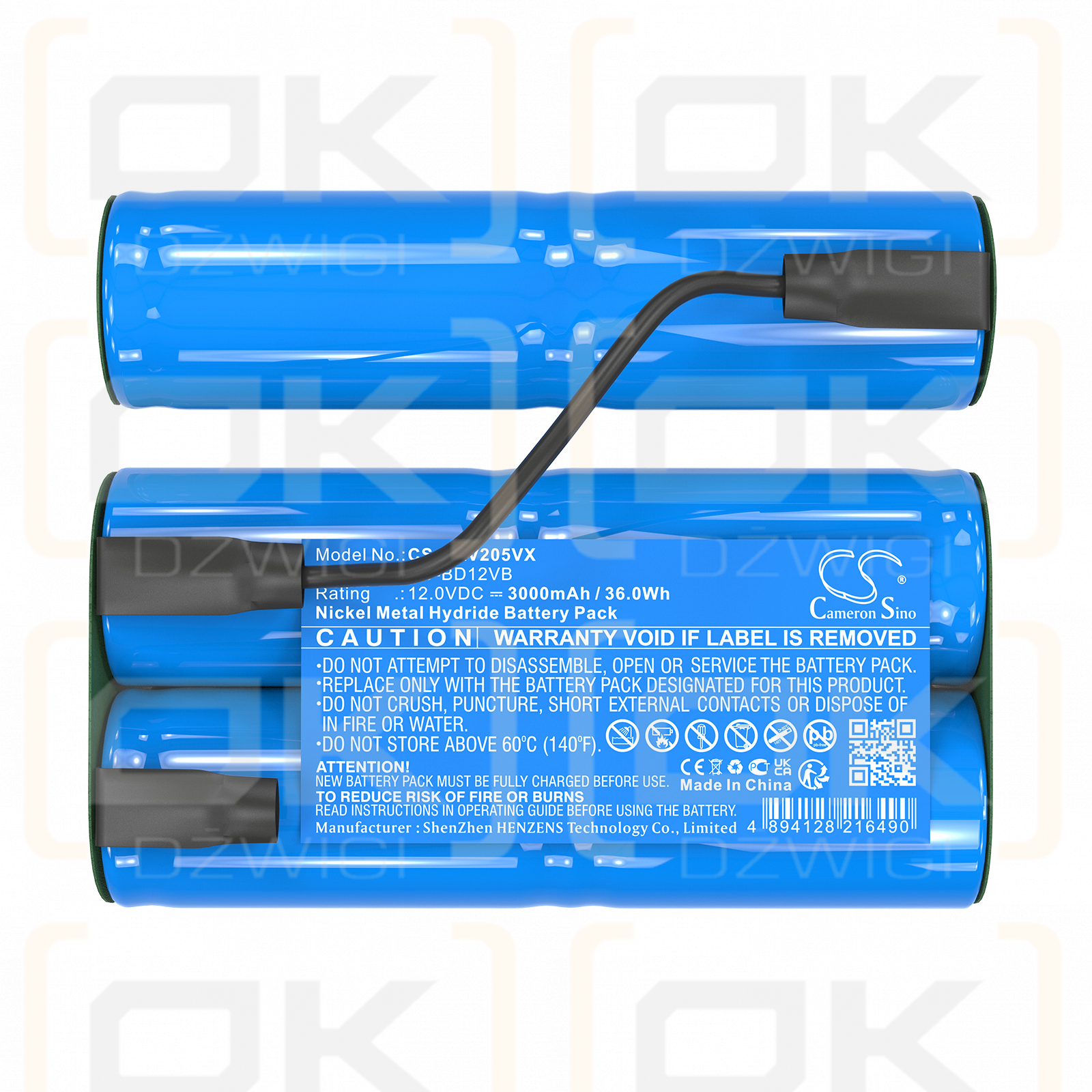 Black+Decker Pivot PV1205B / RD-BD12VB 3000mAh Ni-MH 12.0V (Cameron Sino)