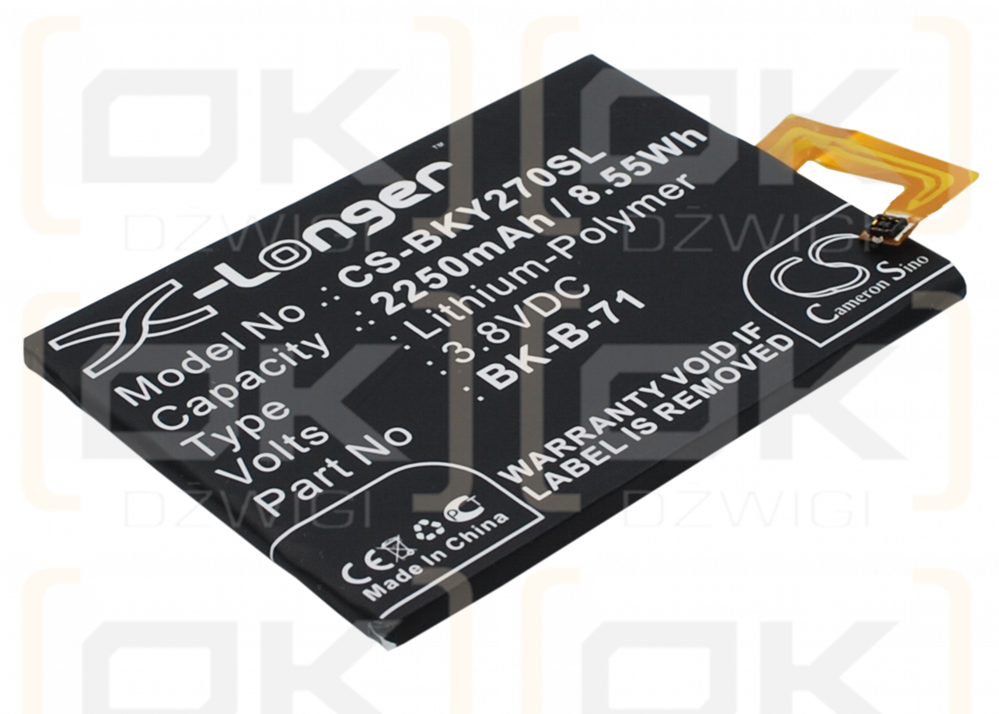 BBK VIVO Y18L / BK-B-71 2250mAh Li-Polymer 3.8V (Cameron Sino)