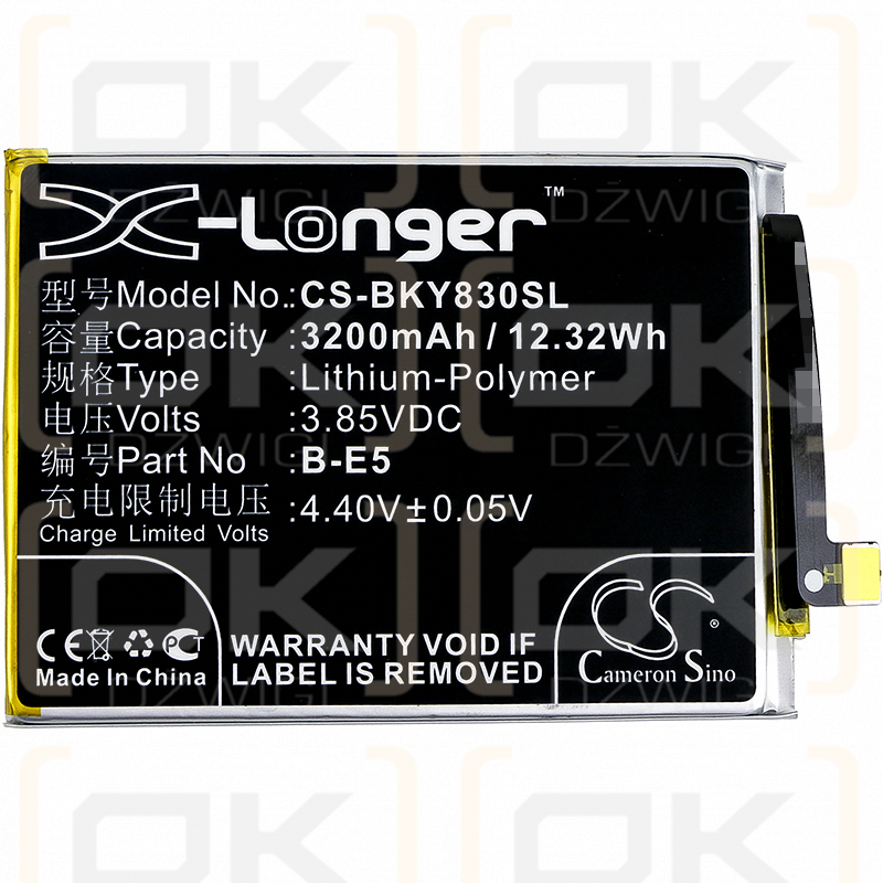 VIVO Y83A / B-E5 3200mAh Li-Polymer 3.85V (Cameron Sino)