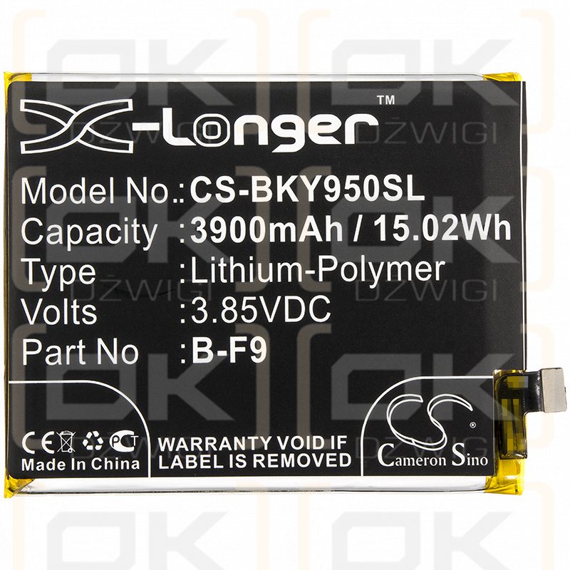 BBK VIVO Y95 / B-F9 3900 mAh Li-Polymer 3,85 V (Cameron Sino)