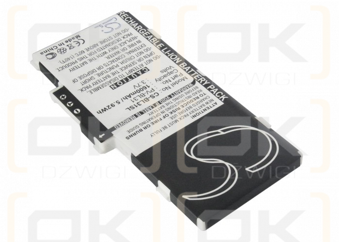 Сменный аккумулятор для T-Mobile Sidekick LX-Brown / PV-BL31 1600 мАч Li-ion 3,7 В (Cameron Sino)
